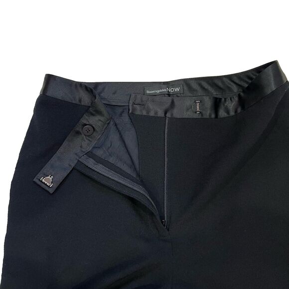BLOOMINGDALE’S NOW Wool Satin Waist Dress Pants Career Basic 10 Short Wide Leg‎ - Picture 6 of 8